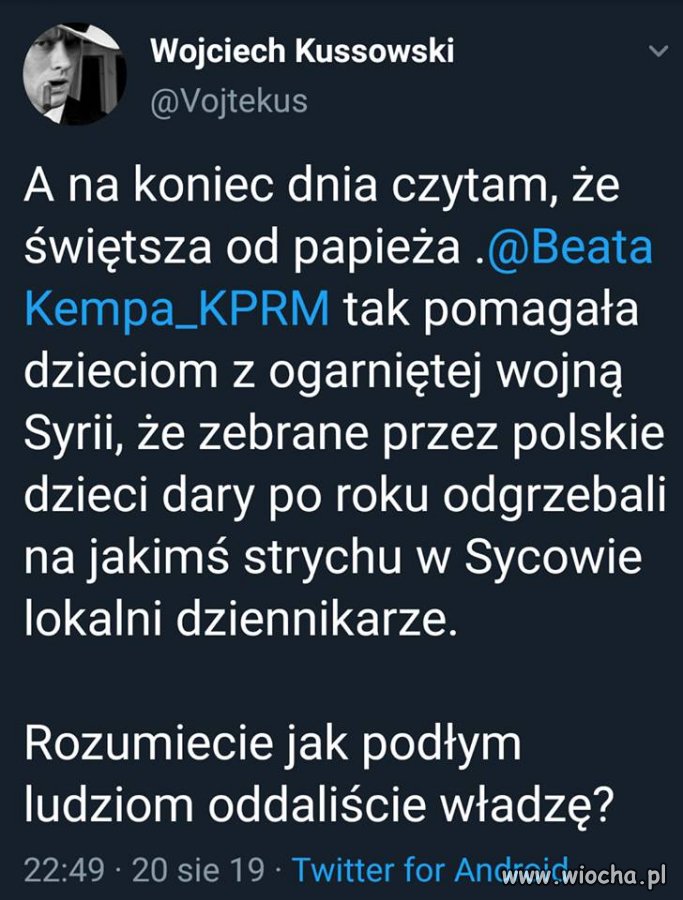 To jest właśnie s-syństwo tej władzy. PR ponad ...