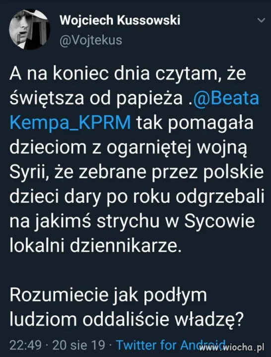 To jest właśnie s-syństwo tej władzy. PR ponad ...