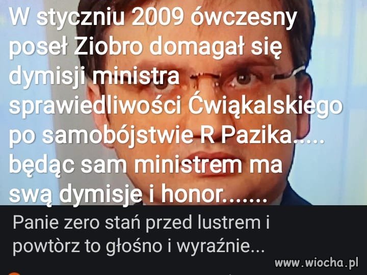 Jeśli nic nie wiedział to powinien odejść