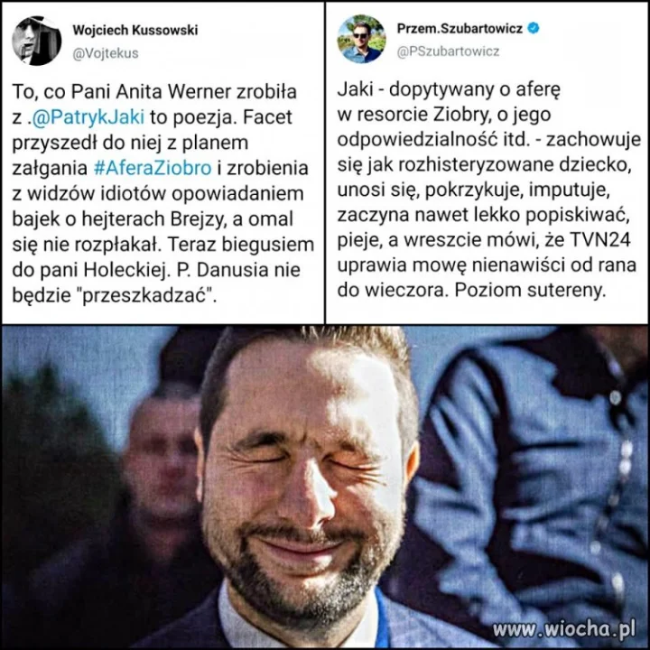 Ciekawe czy po wyjściu ze studia się popłakał ...