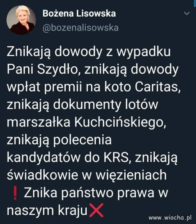 Znikają dowody
