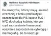 Dali ludziom "plusy" 