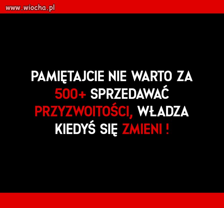 Przyzwoitość za 500 zł 