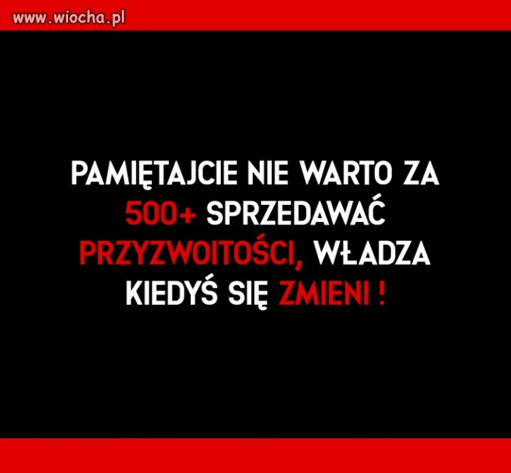 Przyzwoitość za 500 zł 