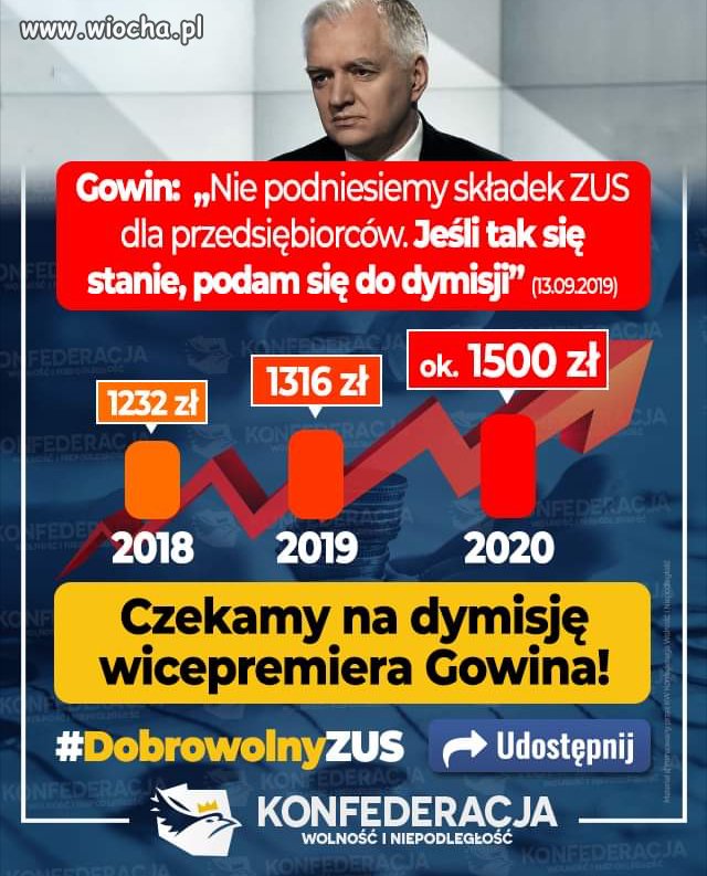 Panie Gowin przypominamy o deklaracji.