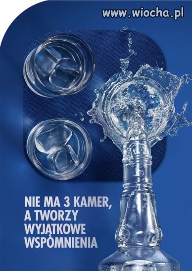 Reklama producenta znanej polskiej wódki...