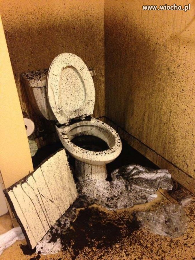Kiedy wracasz zmęczony do hotelu. Wchodzisz do WC i ...