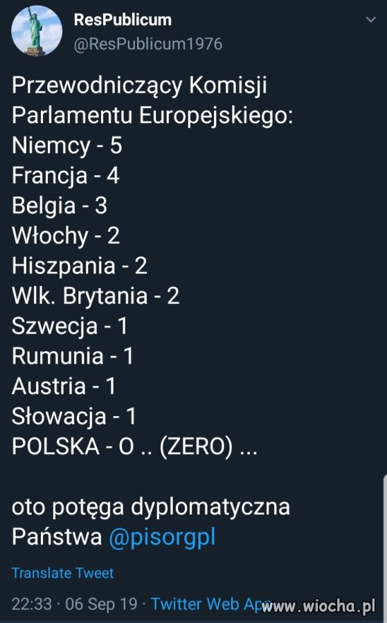 Sukcesu polskiej dyplomacji PiS