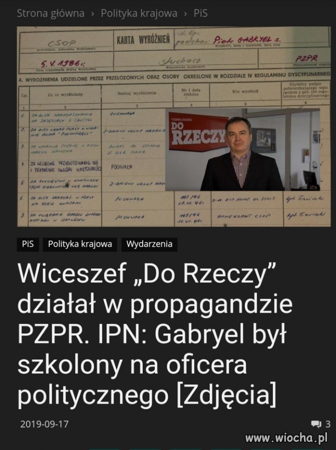 PZPR dzisiaj dobrze się ma przy PiSie
