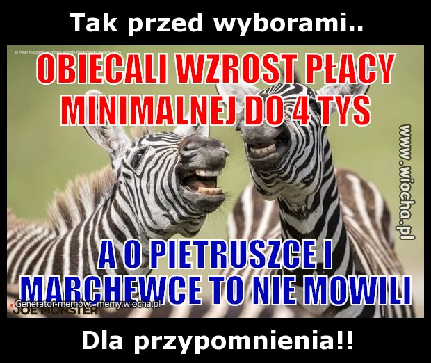 Tak przed wyborami.. 