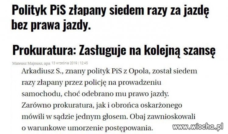 Pan radny PiS-u na pewno jechał dla Polski,