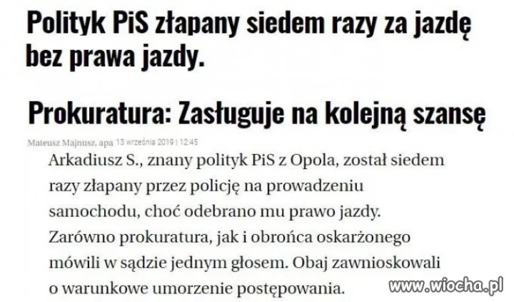 Pan radny PiS-u na pewno jechał dla Polski,
