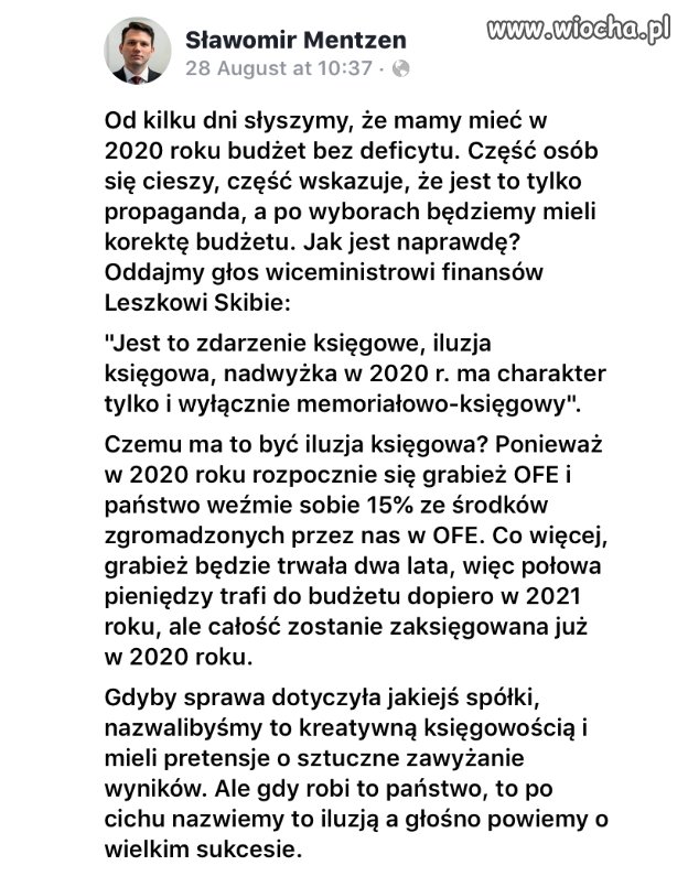 2020r i nadwyżka w budżecie. 