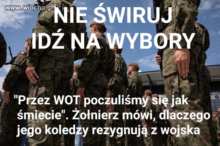 Idź na wybory bo mogą być ostatnimi wolnymi...