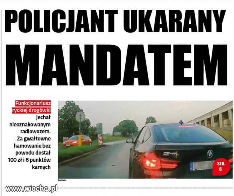 Policjant z mandatem