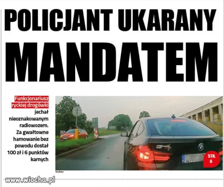 Policjant z mandatem