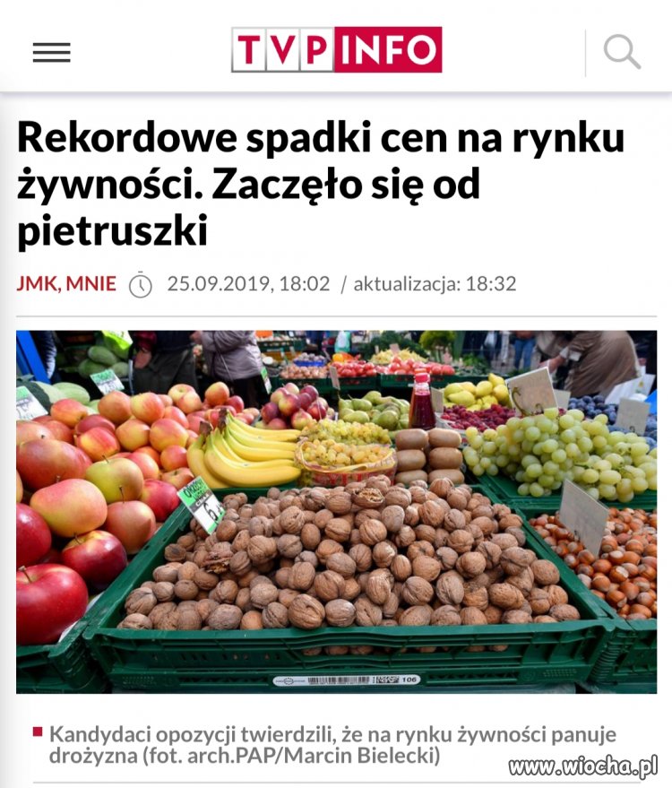 A w TVPIS wszystko tanieje.