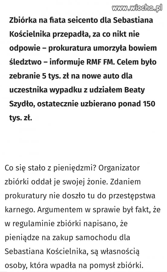 Pamiętacie wypadek chłopaka z Seicento