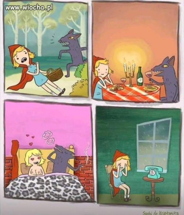 Czerwony Kapturek, opowieść prawdziwa.