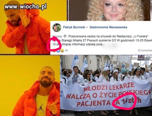 A po tym sie dziwią że nie ma lekarzy w Polsce