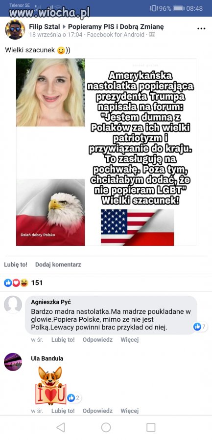 Wieści zza oceanu 