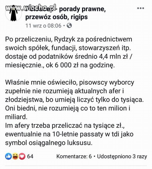 Można przeliczyć na flaszki lub 500+