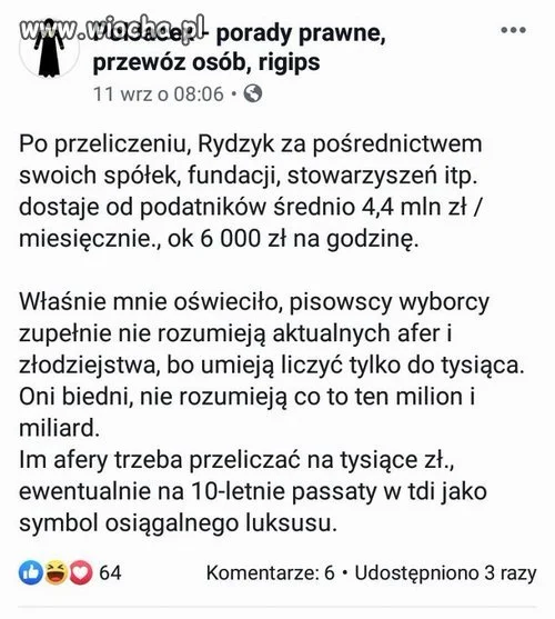 Można przeliczyć na flaszki lub 500+