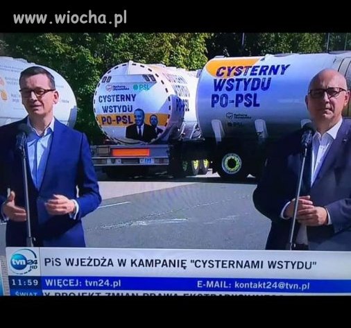 Ich wstyd można przewozić już tylko cysternami