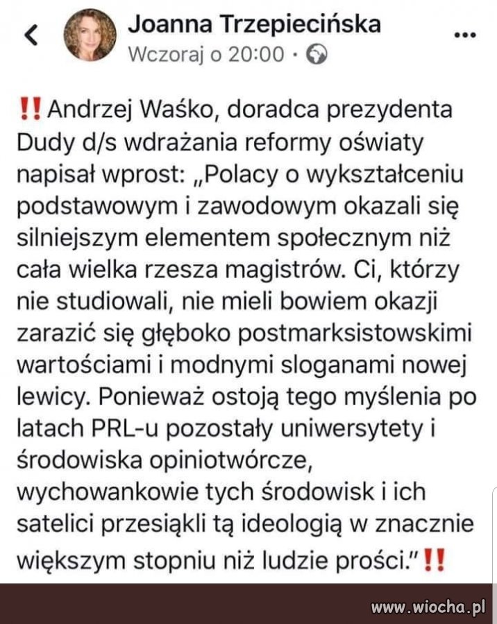 W systemie demokratycznym zwyciężą debile,