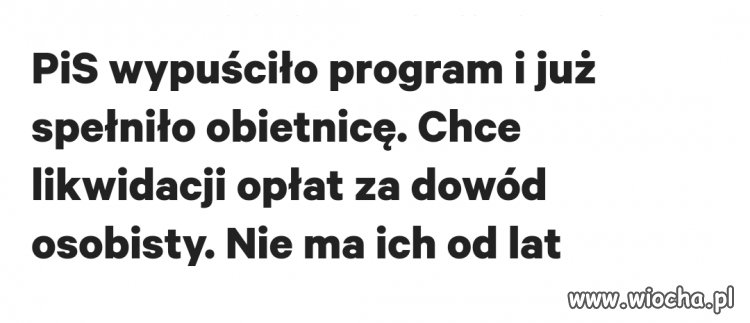 Oj tam, jest sukces przedwyborczy.