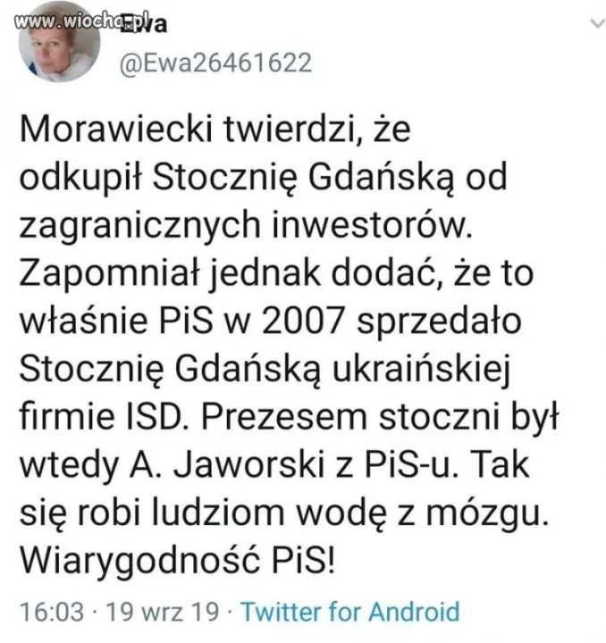 Morawiecki twierdzi że odkupił