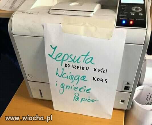 Drukarka wyposażona w sztuczną inteligencje?