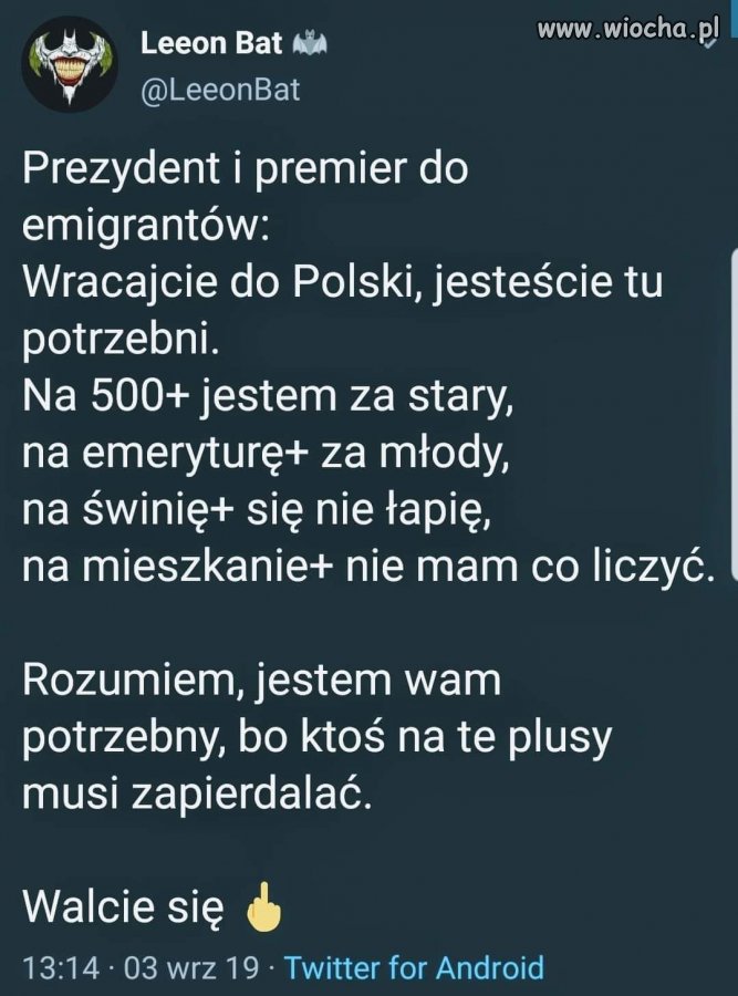 Wracajcie do kraju