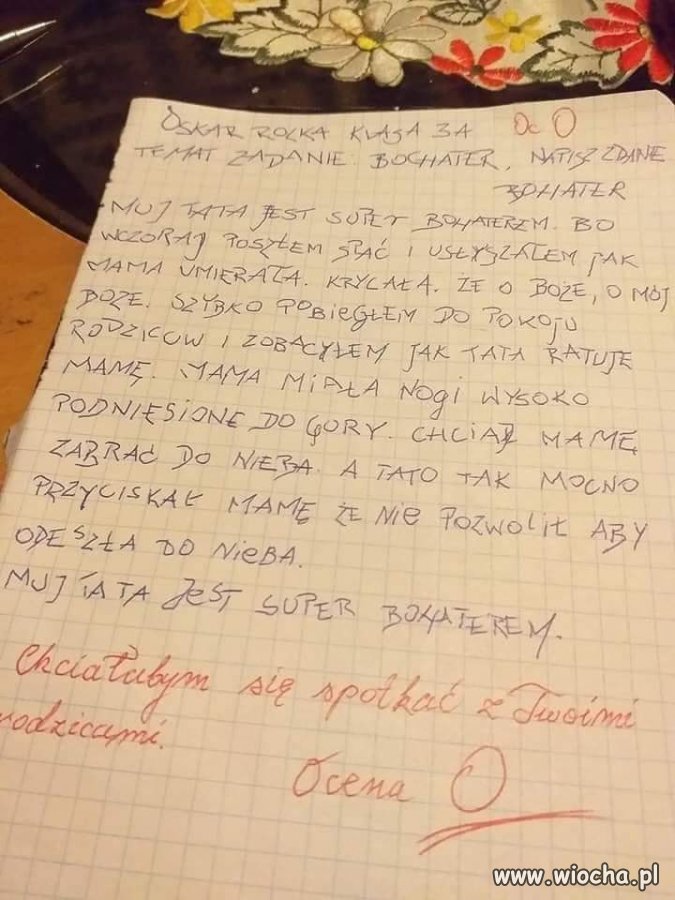 Każdy ma swojego bohatera w domu
