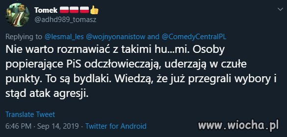 Nie warto rozmawiać z PiSowcami