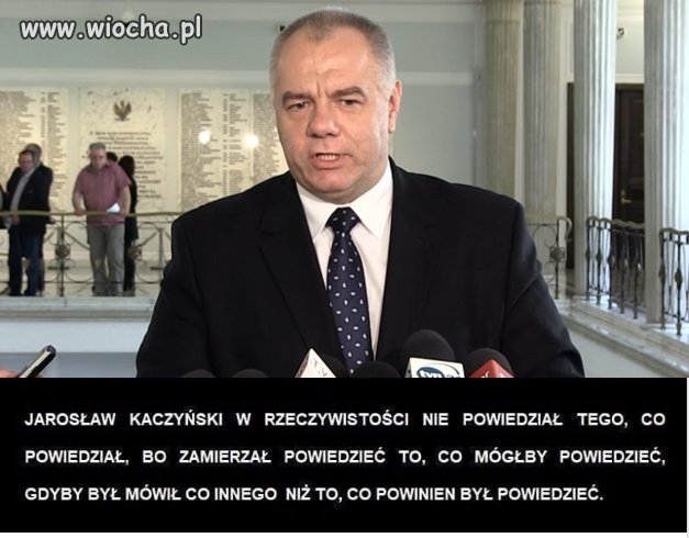 Na pytanie dziennikarki