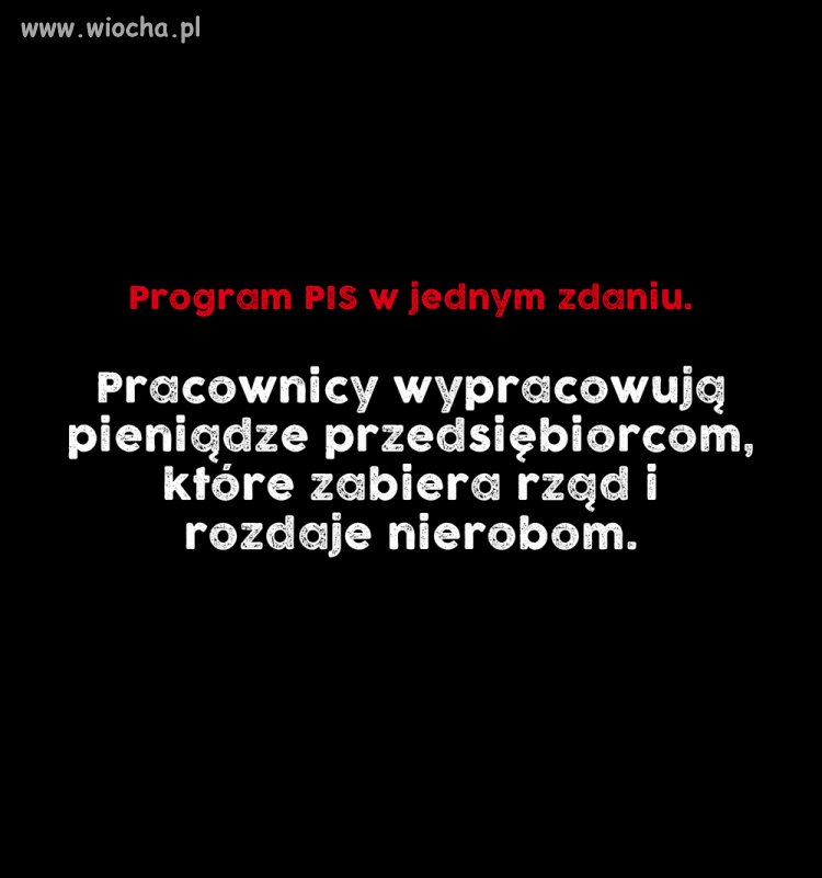 Program PIS w jednym zdaniu.