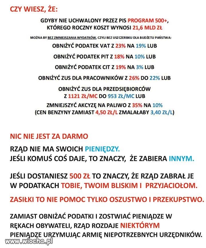 Jestem za taką partią która tak by to zrobiła ale