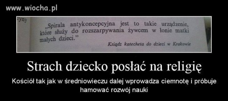 Posyłając dziecko na religię...