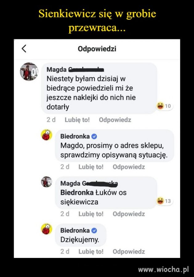 Magda to pewnie na polski nie chodziła