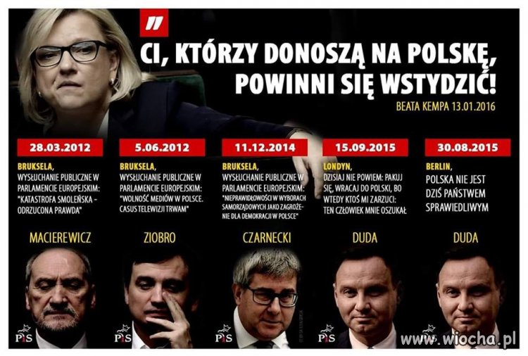 Ale pojechała swoim partyjnym towarzyszom 