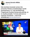 Ciągłe zamilczanie Konfederacji w mediach.