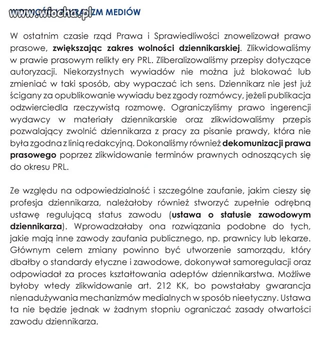 Po wygraniu przez pis nowy program cenzura+