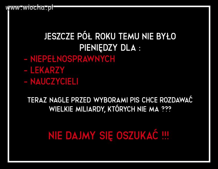 NIE DAJMY SIĘ OSZUKAĆ !!!