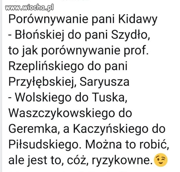 Któryś z pisiorów w dzisiejszym radio