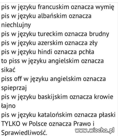 Co oznacza słowo PiS