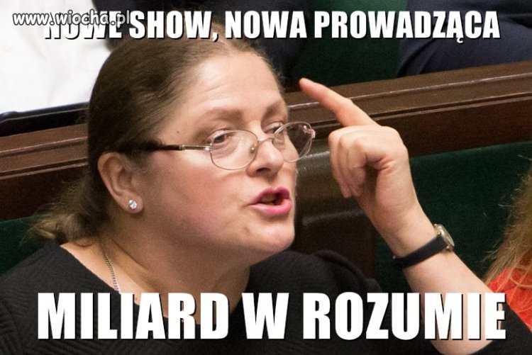 Teraz będzie pani Krysia prowadziła nowe show