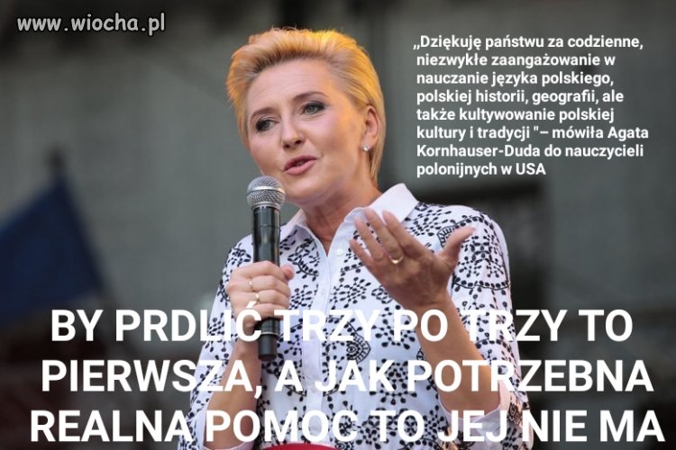 Kochana prezydentowa na wycieczce w usej