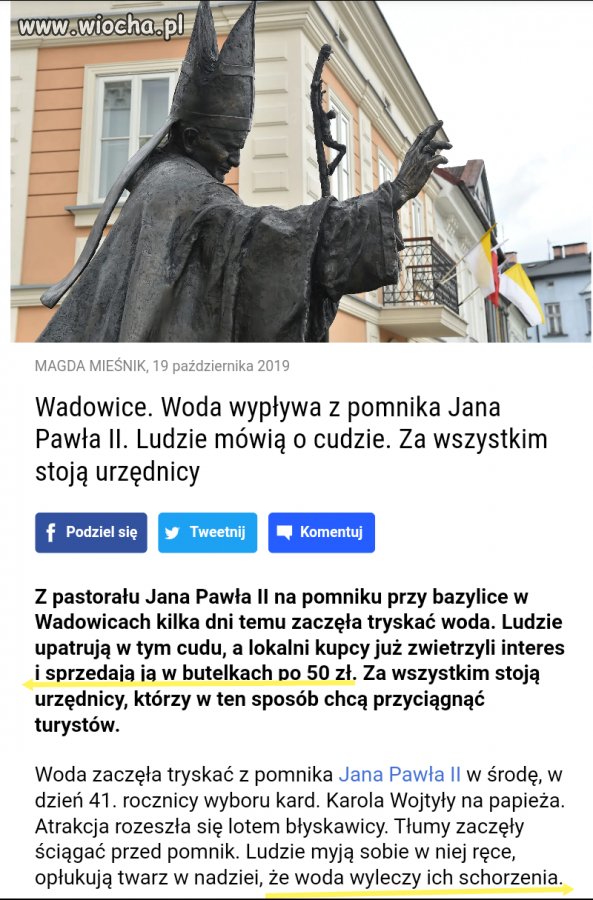 Pojęcie wiary. Gdzie jedni widzą cuda.