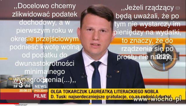 Sławomir Mentzen na debacie w Polsat News